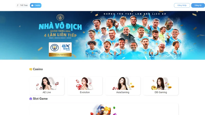 Giao diện X8BET được thiết kế vừa đẹp lại vừa đẳng cấp